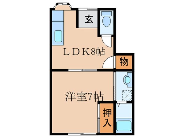 中井様貸家(１／４)の物件間取画像